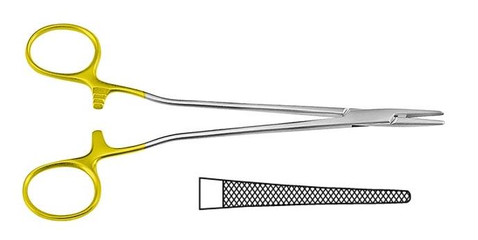 TC HEGAR-VASCULAR Голкотримач; прямий; із зубчиками; 20,0см. Tontarra Medizintechnik GmbH